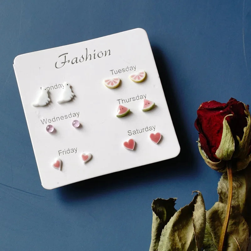 Fashion Ceramic Gift Earrings Set #T5 - Image 20