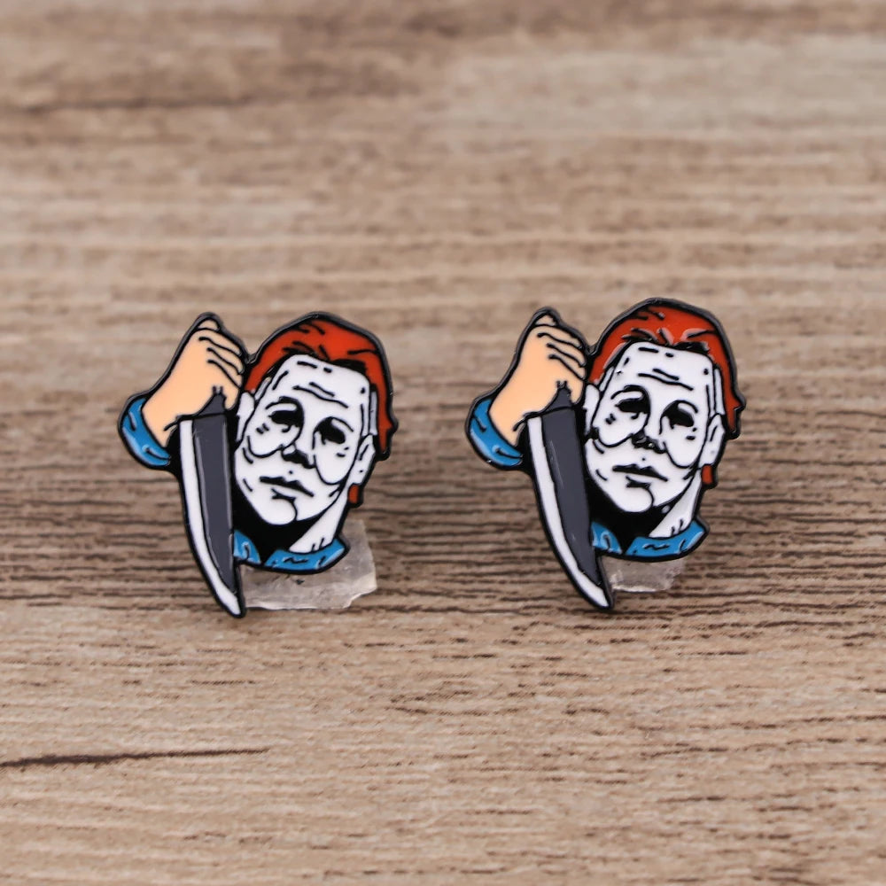 BG1910 Halloween Horror Movie Earrings
