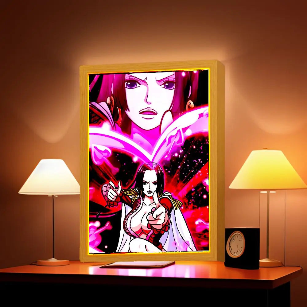 Anime Figure One Piece Light Painting Photo Frame - Image 3