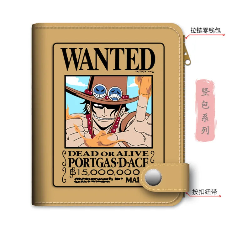 Anime One Piece Luffy PU Leather Men’s Wallet - Image 35