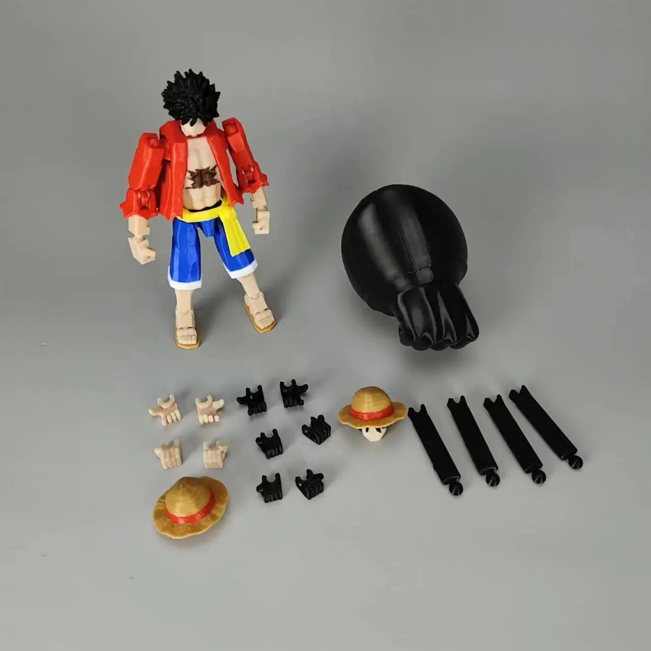3D Printed One Piece Luffy Action Figure - Image 7