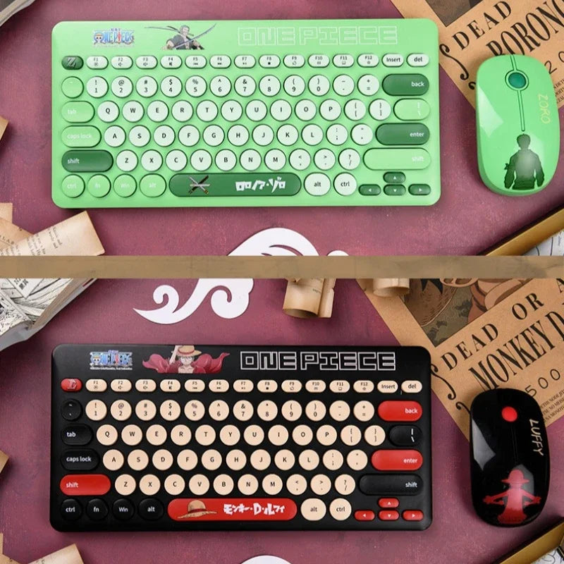 Luffy & Zoro Adventure Theme Wireless Multi-Function Bluetooth Keyboard