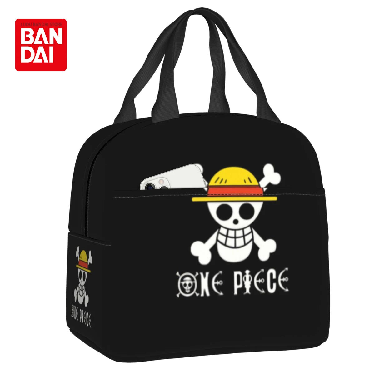 Custom One Piece Skull Logo Lunch Bag - Image 12