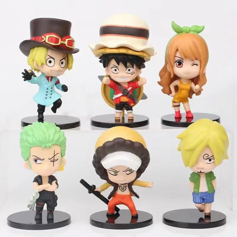 6pcs/set Anime One Piece Action Figures