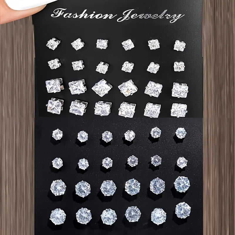 48-Piece Zircon Earring Set - Image 2
