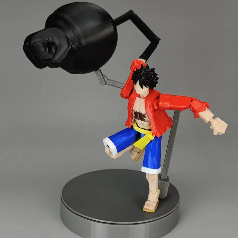 3D Printed One Piece Luffy Action Figure - Image 4