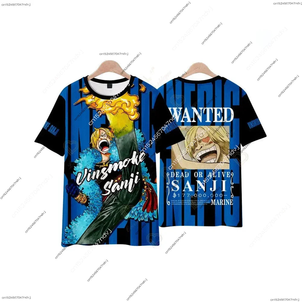 2025 One Piece Strawberry Luffy 3D T-Shirt & Kids Theme Set - Image 5