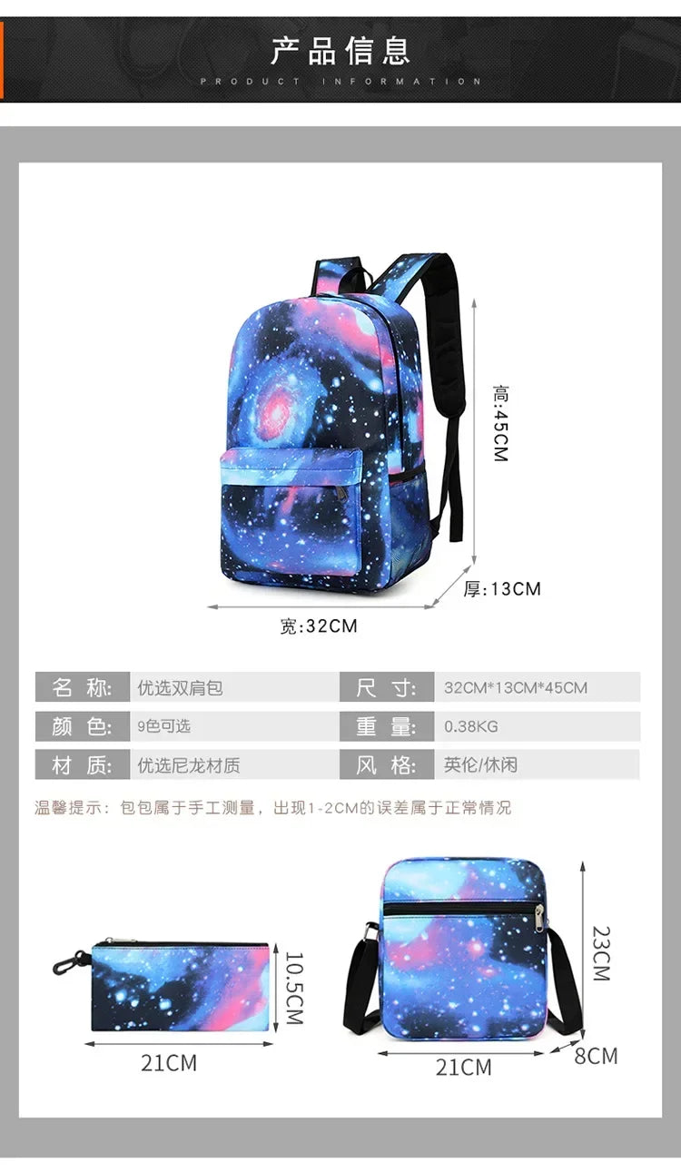 New Cartoon Japanese Manga One Piece USB Backpack - Image 3