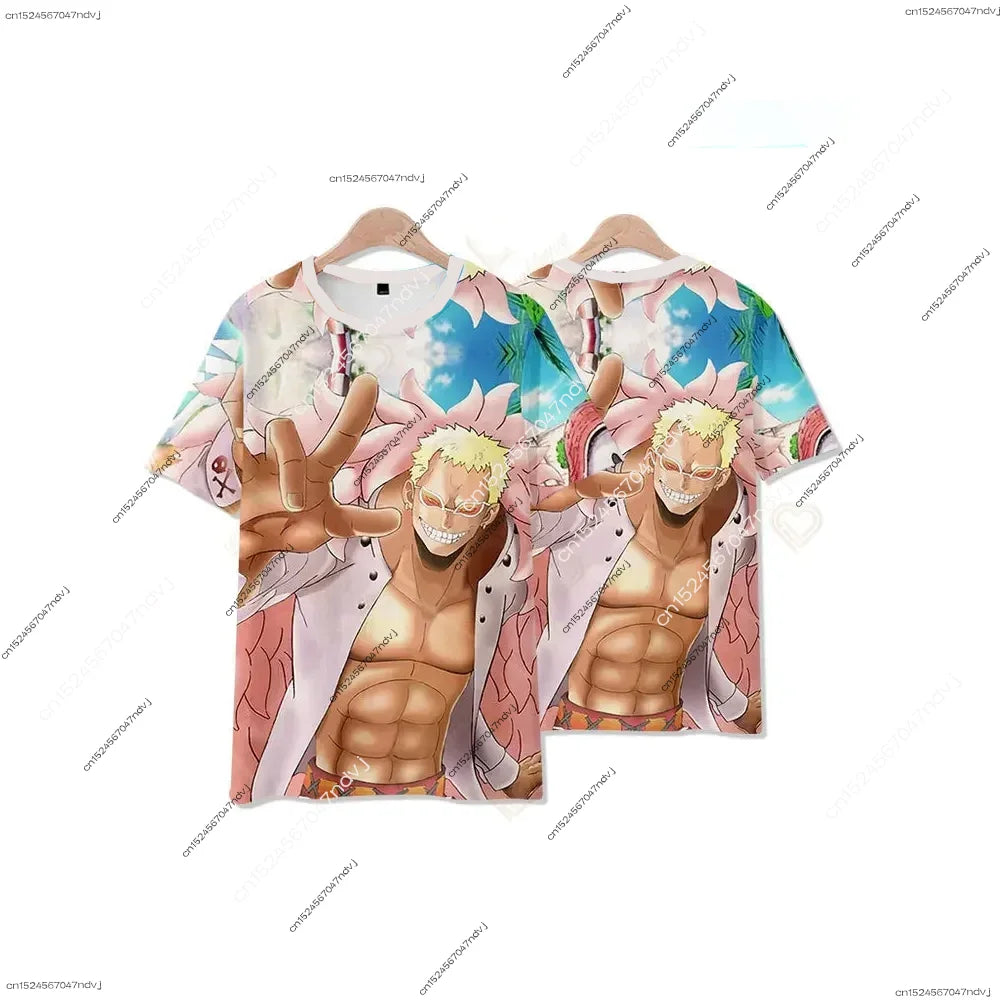 2025 One Piece Strawberry Luffy 3D T-Shirt & Kids Theme Set - Image 3