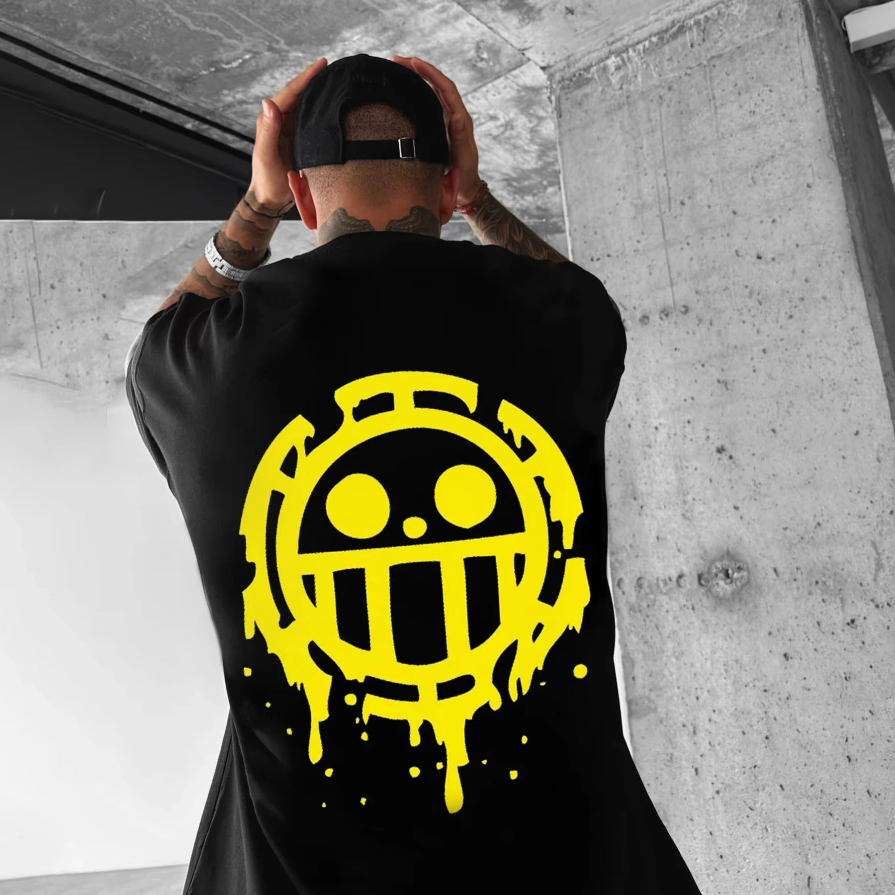 (Miniso) One Piece Law Print T-Shirt - Image 5