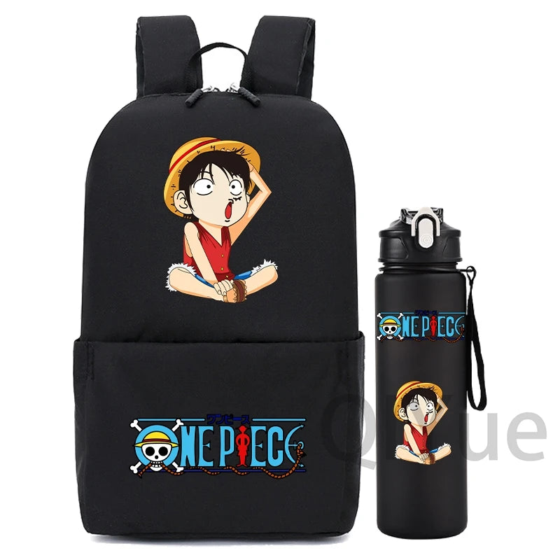 2Pcs/Set One Piece Backpack with 750ml Water Bottle - Image 14