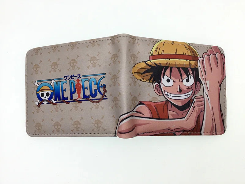 One Piece Anime Figures Foldable Wallet