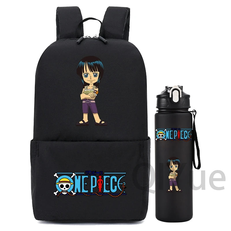 2Pcs/Set One Piece Backpack with 750ml Water Bottle - Image 8