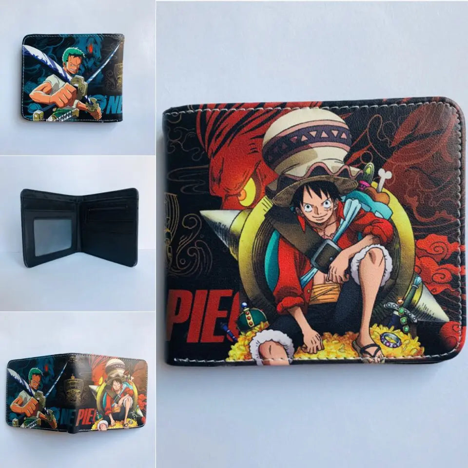One Piece Anime Figure Foldable PU Coin Purse - Image 2