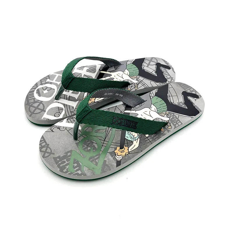 New One Piece Anime Peripherals Luffy Chopper Zoro Slippers - Image 2
