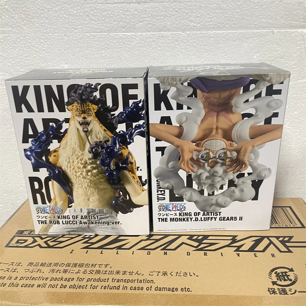 Bandai Original One Piece KOA Lucci & Luffy King of Artist Action Figurine - Image 2