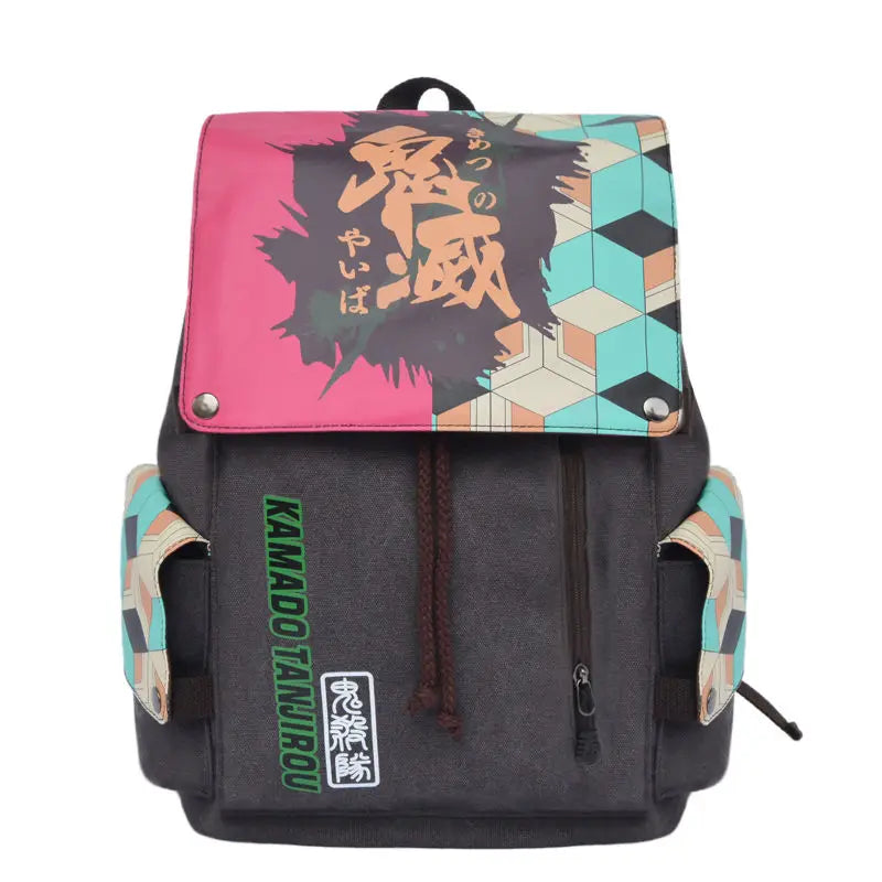 ONE PIECE & Naruto Anime Canvas Backpack - Image 7
