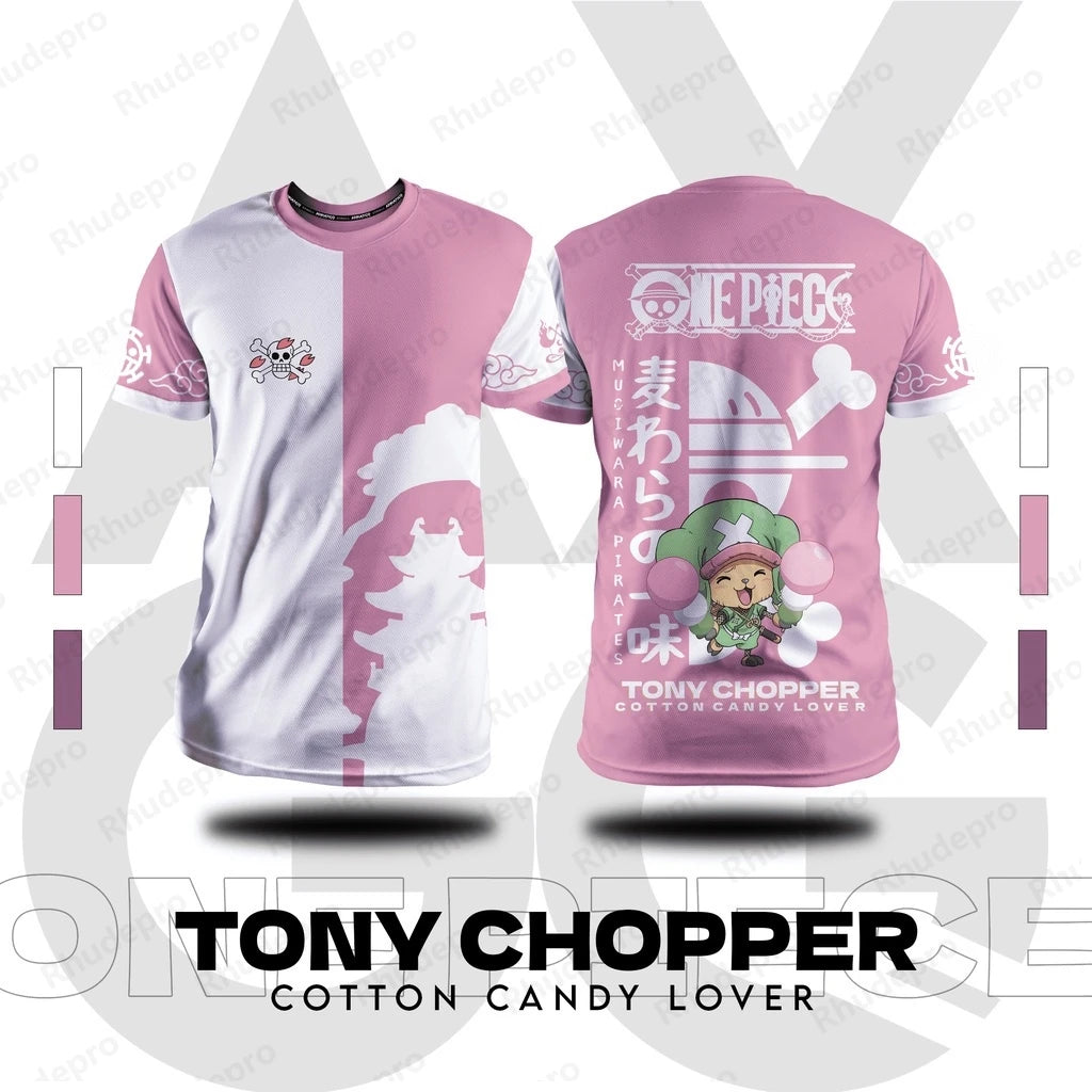 One Piece 2024 Men’s Summer New 3D Round Neck T-Shirt - Image 5