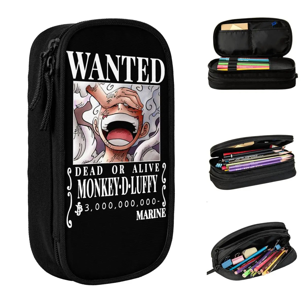 Luffy Wanted Bounty Gear 5 Yonko Pencil Case