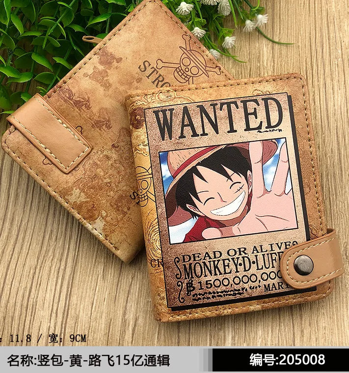 Anime One Piece Luffy PU Leather Men’s Wallet - Image 28
