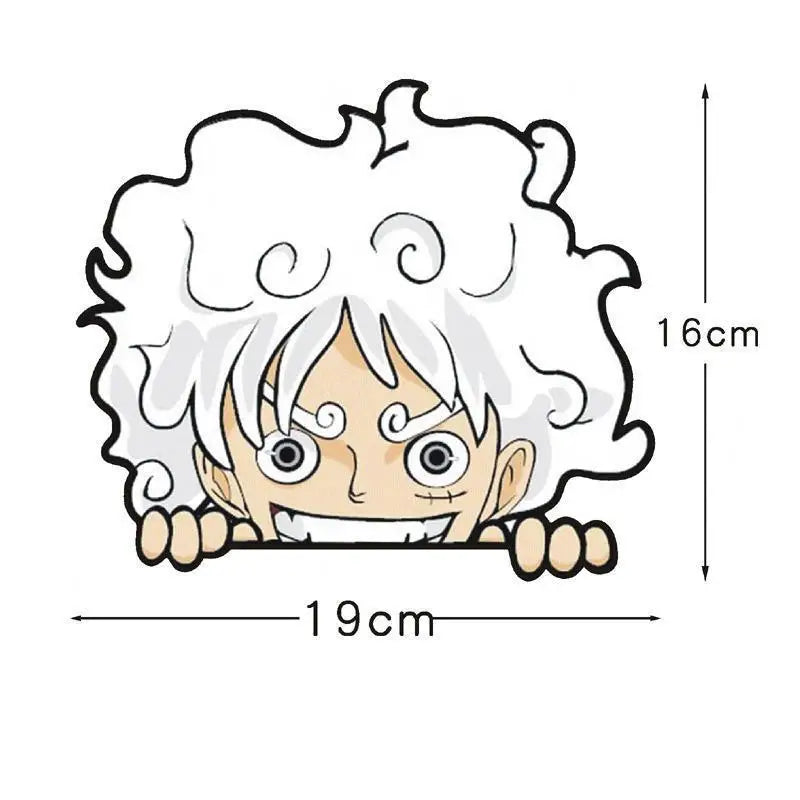 Luffy Sun God Car Sticker - Image 9