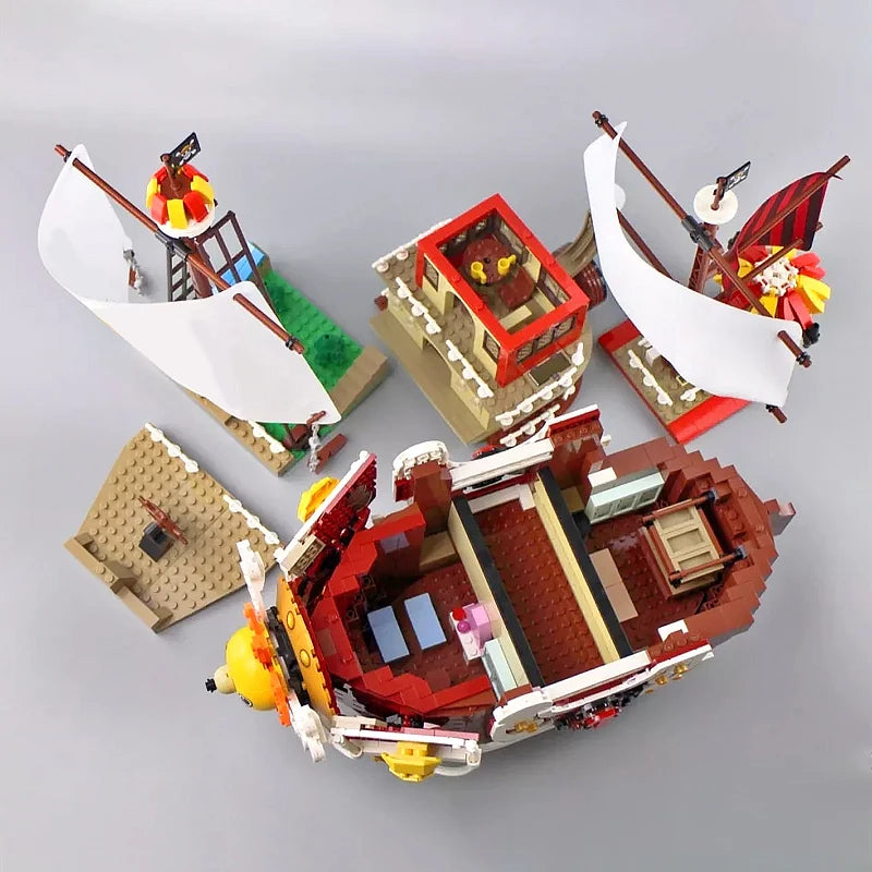 2000PCS Creative Thousand Sunny Ship Model Building Block - Image 4