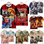 2025 One Piece Strawberry Luffy 3D T-Shirt & Kids Theme Set