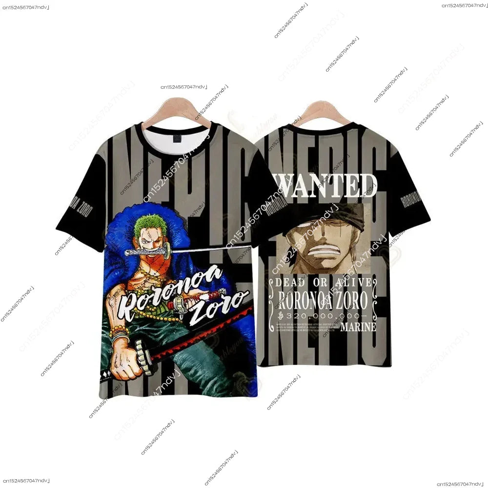 2025 One Piece Strawberry Luffy 3D T-Shirt & Kids Theme Set - Image 4