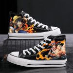 Anime One Piece Luffy Sauron High-Top Canvas Shoes
