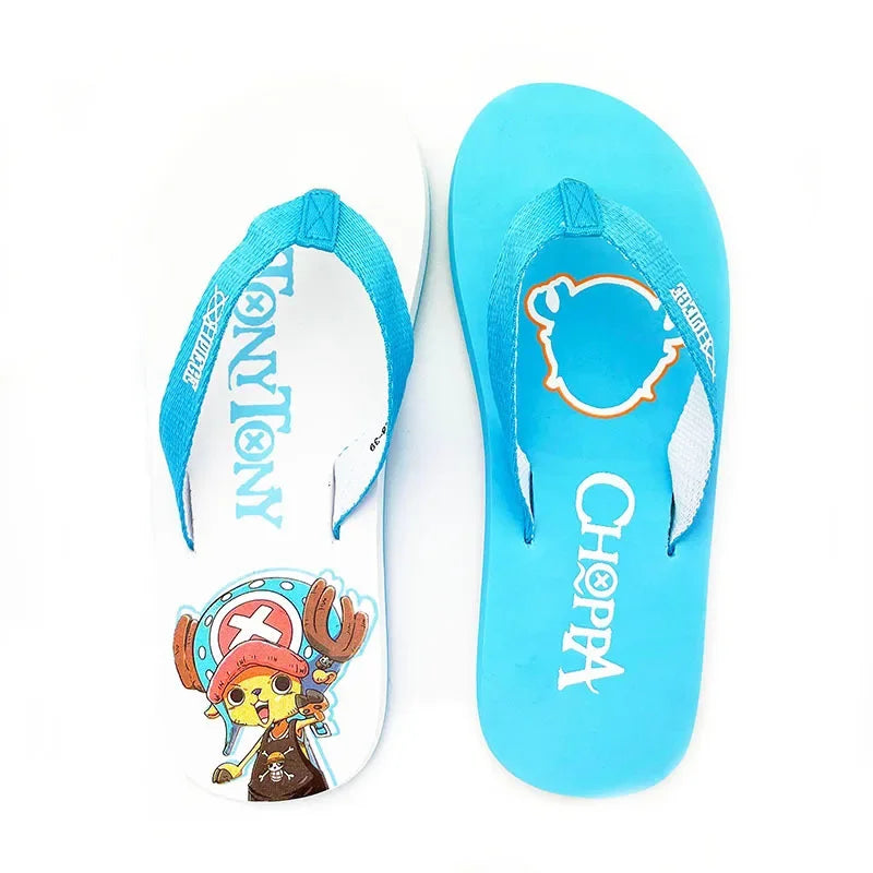 One Piece Anime Peripherals Kawaii Luffy, Chopper & Zoro Slippers - Image 19