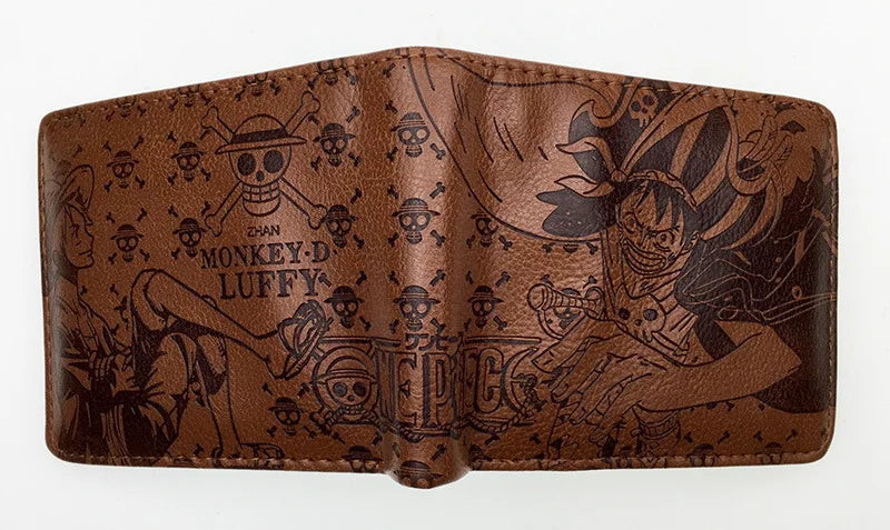 Anime One Piece Luffy & Zoro Embossed Short Wallet - Image 14