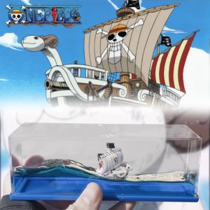 Floating Merry & Thousand Sunny 3D Ship-in-a-Bottle