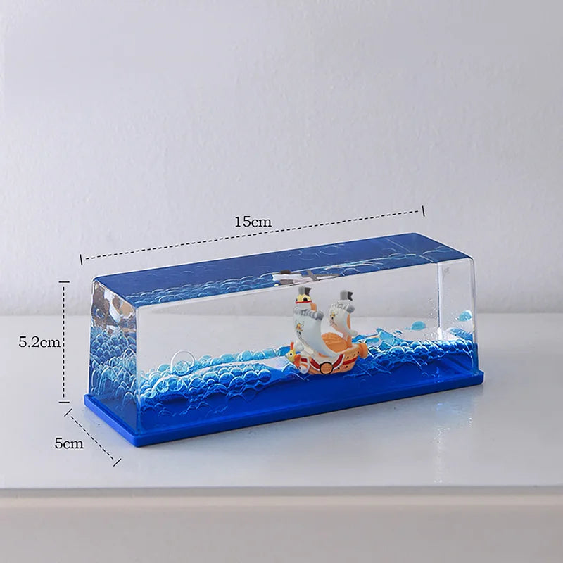 Floating Merry & Thousand Sunny 3D Ship-in-a-Bottle - Image 6