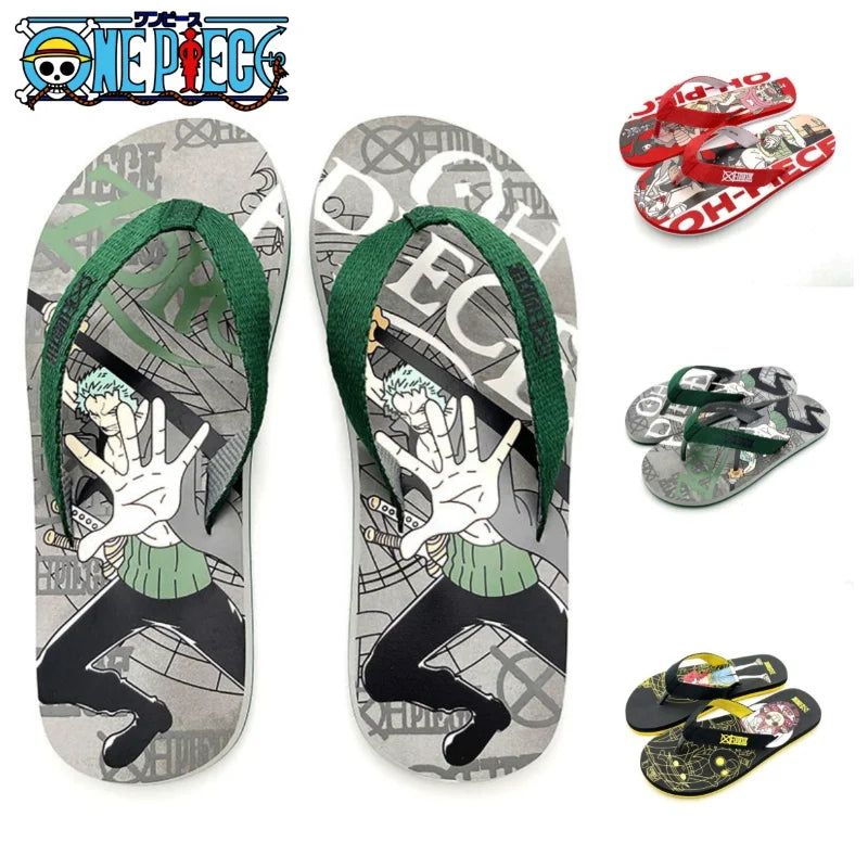 New One Piece Anime Peripherals Luffy Chopper Zoro Slippers