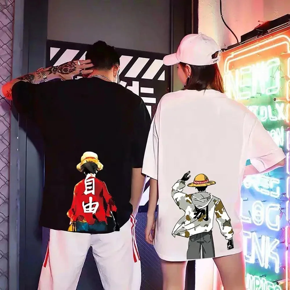 Japanese Anime One Piece T-Shirt Men - Image 2